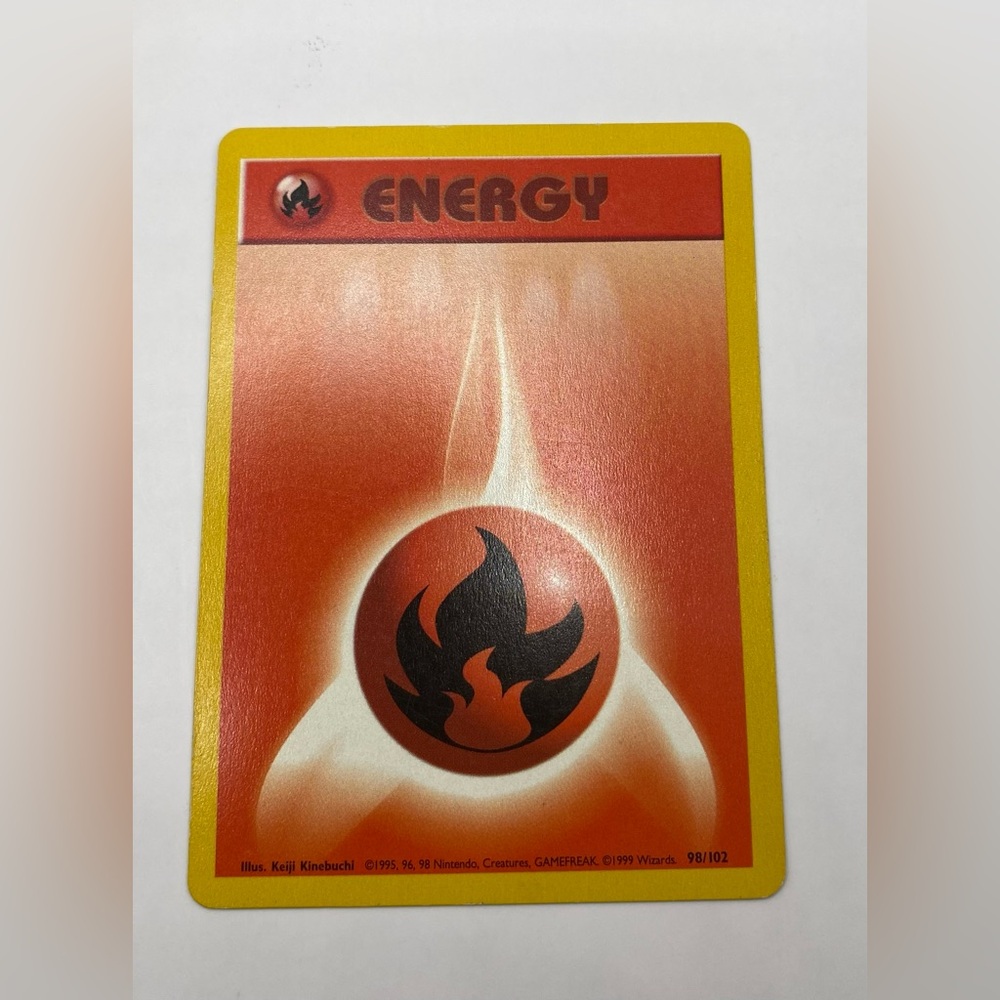 POKÉMON Fire Energy Card; Base Set; 98/102; PERFECT CONDITION.